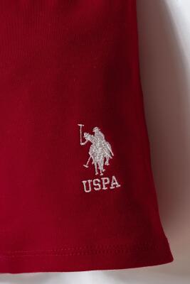 US Polo Assn. Erkek Bebek Alt Üst Takım %100 Pamuk – Kısa Kollu Tişört & Şort - 3
