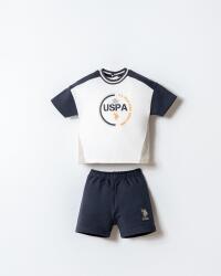 US Polo Assn. Erkek Bebek Alt Üst Takım – Kısa Kollu Tişört & Şort Yazlık Takım  - 1