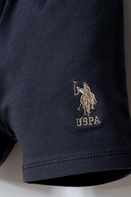 US Polo Assn. Erkek Bebek Alt Üst Takım – Kısa Kollu Tişört & Şort Yazlık Takım  - 5