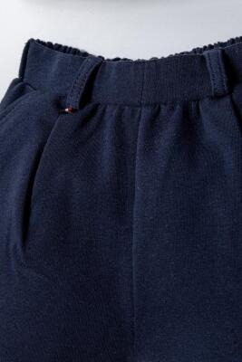 U.S. Polo Assn. Erkek Bebek Çizgili Polo Yaka Şort Takım %100 Pamuk İnterlok T-Shirt Lacivert İki İplik Şort - 3