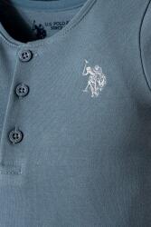 U.S. Polo Assn. Erkek Bebek Golf Tulum %100 Pamuk İnterlok Örme Yazlık Bebek Tulum Cep Detaylı (1)