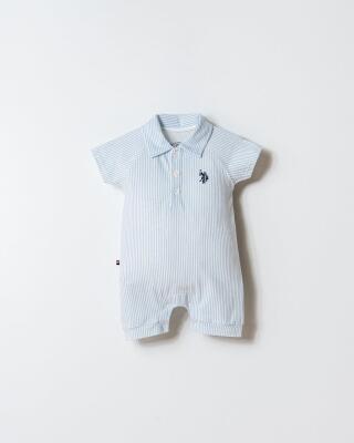 U.S. Polo Assn. Erkek Bebek Golf Yaka Mavi Tulum - 1