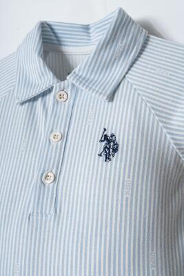 U.S. Polo Assn. Erkek Bebek Golf Yaka Mavi Tulum - 2