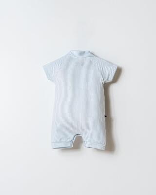 U.S. Polo Assn. Erkek Bebek Golf Yaka Mavi Tulum - 4