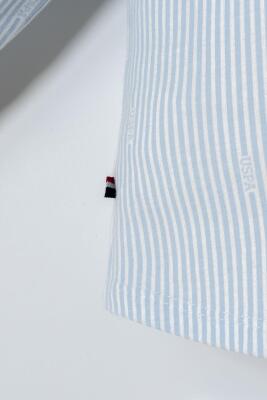 U.S. Polo Assn. Erkek Bebek Gömlek Pantolon Takım,  Çizgili Erkek Bebek Gömlekli Takım - 5