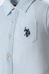 U.S. Polo Assn. Erkek Bebek Gömlek Pantolon Takım,  Çizgili Erkek Bebek Gömlekli Takım (1)