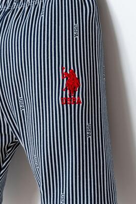 U.S. Polo Assn. Erkek Bebek Gömlek Pantolon Takımı %100 Pamuk - 3