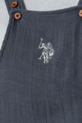 U.S. Polo Assn. Erkek Bebek Müslin Salopet Takım %100 Pamuk Yazlık 2’li Bebek Takım T-Shirt Salopet - 10