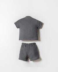 U.S. Polo Assn. Erkek Bebek Müslin Şort Gömlek Takım %100 Pamuk Yazlık - 8