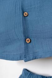 U.S. Polo Assn. Erkek Bebek Müslin Şort Gömlek Takım %100 Pamuk Yazlık - 13