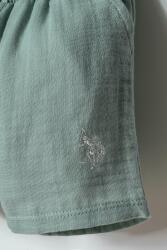 U.S. Polo Assn. Erkek Bebek Müslin Şort Gömlek Takım %100 Pamuk Yazlık - 24