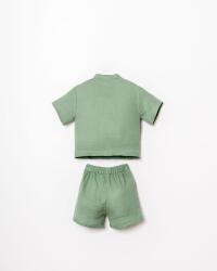 U.S. Polo Assn. Erkek Bebek Müslin Şort Gömlek Takım %100 Pamuk Yazlık - 28