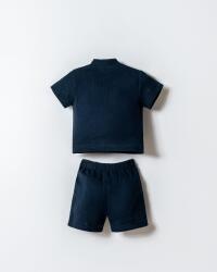 U.S. Polo Assn. Erkek Bebek Müslin Şort Gömlek Takım %100 Pamuk Yazlık - 3