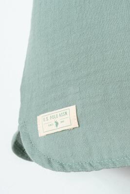 U.S. Polo Assn. Erkek Bebek Müslin Şort Gömlek Takım %100 Pamuk Yazlık Nefes Alan 2’li Kombin - 12