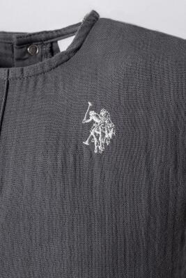 U.S. Polo Assn. Erkek Bebek Müslin Şort Gömlek Takım %100 Pamuk Yazlık Nefes Alan 2’li Kombin - 8