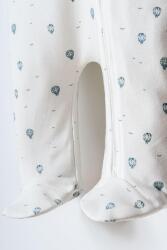 U.S. Polo Assn. Erkek Bebek Patikli Tulum %100 Pamuk İnterlok Örme Fermuarlı Yenidoğan Bebek Tulum - 3