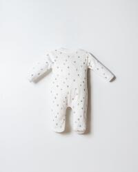 U.S. Polo Assn. Erkek Bebek Patikli Tulum %100 Pamuk İnterlok Örme Fermuarlı Yenidoğan Bebek Tulum - 4