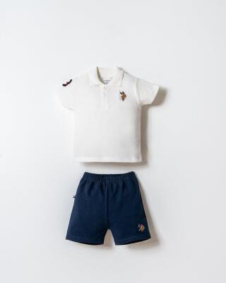 U.S. Polo Assn. Erkek Bebek Polo Yaka Pike Şort T-Shirt Takım  - 1