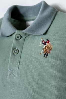 U.S. Polo Assn. Erkek Bebek Polo Yaka Pike Şort T-Shirt Takım  - 11
