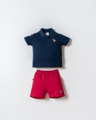 U.S. Polo Assn. Erkek Bebek Polo Yaka Pike Şort T-Shirt Takım  - 6