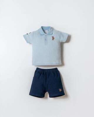 U.S. Polo Assn. Erkek Bebek Polo Yaka Pike Şort T-Shirt Takım  - 15