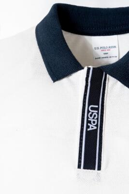 U.S. Polo Assn. Erkek Bebek Polo Yaka Pike T-Shirt Şort Takım %100 Pamuk Yazlık 2’li Set  - 5
