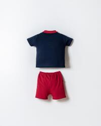 U.S. Polo Assn. Erkek Bebek Polo Yaka Pike T-Shirt Şort Takım %100 Pamuk Yazlık 2’li Set  - 14