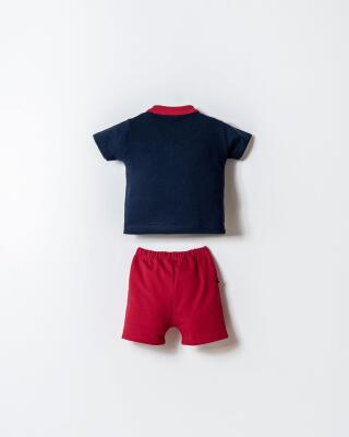 U.S. Polo Assn. Erkek Bebek Polo Yaka Pike T-Shirt Şort Takım %100 Pamuk Yazlık 2’li Set  - 14