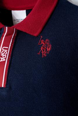 U.S. Polo Assn. Erkek Bebek Polo Yaka Pike T-Shirt Şort Takım %100 Pamuk Yazlık 2’li Set  - 12