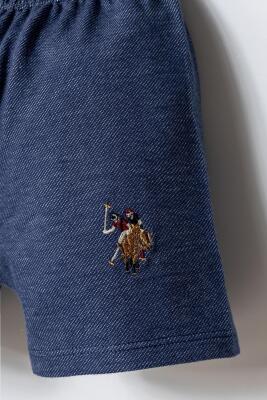 U.S. Polo Assn. Erkek Bebek Polo Yaka Şort Takım %100 Pamuk Pike T-Shirt & İki İplik Şort - 3