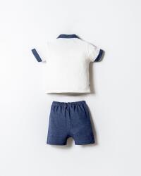 U.S. Polo Assn. Erkek Bebek Polo Yaka Şort Takım %100 Pamuk Pike T-Shirt & İki İplik Şort - 4