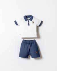 U.S. Polo Assn. Erkek Bebek Polo Yaka Şort Takım %100 Pamuk Pike T-Shirt & İki İplik Şort