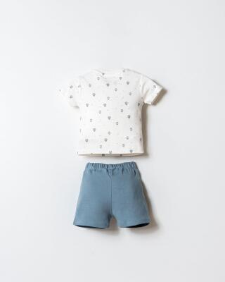 U.S. Polo Assn. Erkek Bebek Şort T-Shirt Takım %100 Pamuk - 4