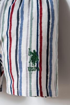 U.S. Polo Assn. Erkek Bebek Şort T-Shirt Takım %100 Pamuk - 3