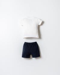 U.S. Polo Assn. Erkek Bebek Şort T-Shirt Takım %100 Pamuk Esnek Şortlu Yazlık Bebek Takımı - 4