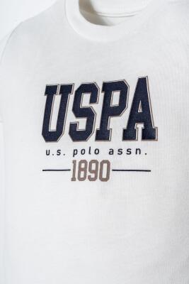 U.S. Polo Assn. Erkek Bebek Şort T-Shirt Takım %100 Pamuk Esnek Şortlu Yazlık Bebek Takımı - 5