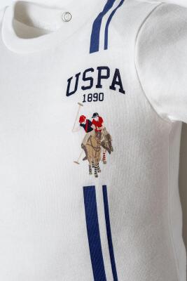 U.S. Polo Assn. Erkek Bebek Şort T-Shirt Takım %100 Pamuk Yazlık Bebek Takımı - 2