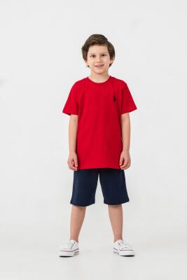 U.S. Polo Assn. Erkek Çocuk %100 Pamuk Bermuda Takımı – Yazlık Günlük Rahat Kesim - 11