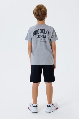 U.S. Polo Assn. Erkek Çocuk %100 Pamuk Bermuda Takımı – Yazlık Günlük Rahat Kesim - 8