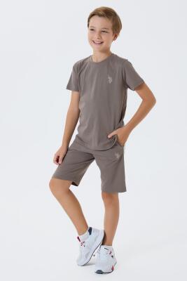 U.S. Polo Assn. Erkek Çocuk %100 Pamuk Bermuda Takımı – Yazlık Günlük Rahat Kesim - 1