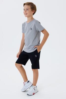 U.S. Polo Assn. Erkek Çocuk %100 Pamuk Bermuda Takımı – Yazlık Günlük Rahat Kesim - 5