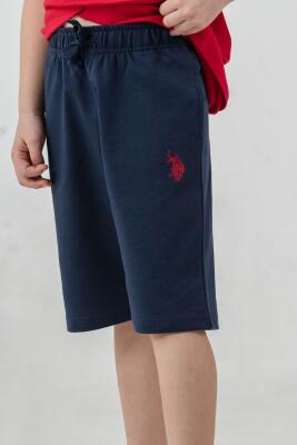 U.S. Polo Assn. Erkek Çocuk %100 Pamuk Bermuda Takımı – Yazlık Günlük Rahat Kesim - 12