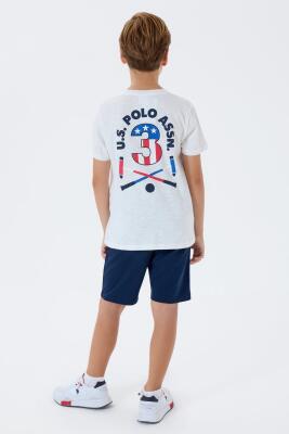 U.S. Polo Assn. Erkek Çocuk %100 Pamuk Bermuda Takımı – Yazlık Günlük Rahat Kesim - 1