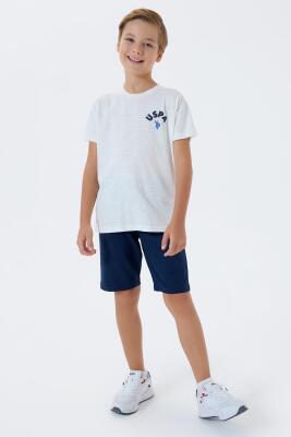 U.S. Polo Assn. Erkek Çocuk %100 Pamuk Bermuda Takımı – Yazlık Günlük Rahat Kesim - 6