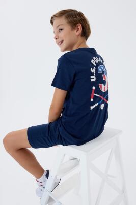 U.S. Polo Assn. Erkek Çocuk %100 Pamuk Bermuda Takımı – Yazlık Günlük Rahat Kesim - 8