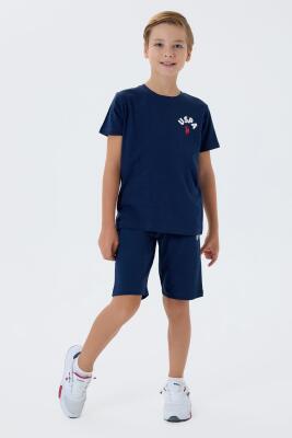 U.S. Polo Assn. Erkek Çocuk %100 Pamuk Bermuda Takımı – Yazlık Günlük Rahat Kesim - 11