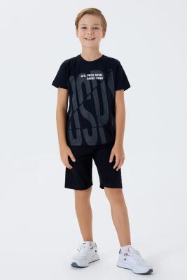 U.S. Polo Assn. Erkek Çocuk %100 Pamuk Bermuda Takımı – Yazlık Günlük Rahat Kesim - 10