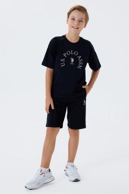 U.S. Polo Assn. Erkek Çocuk %100 Pamuk Bermuda Takımı – Yazlık Günlük Rahat Kesim - 5