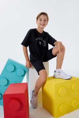 U.S. Polo Assn. Erkek Çocuk %100 Pamuk Bermuda Takımı – Yazlık Günlük Rahat Kesim - 6