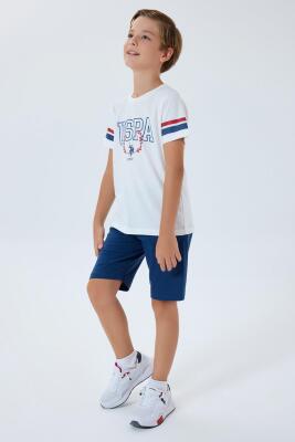 U.S. Polo Assn. Erkek Çocuk %100 Pamuk Bermuda Takımı – Yazlık Günlük Rahat Kesim - 14